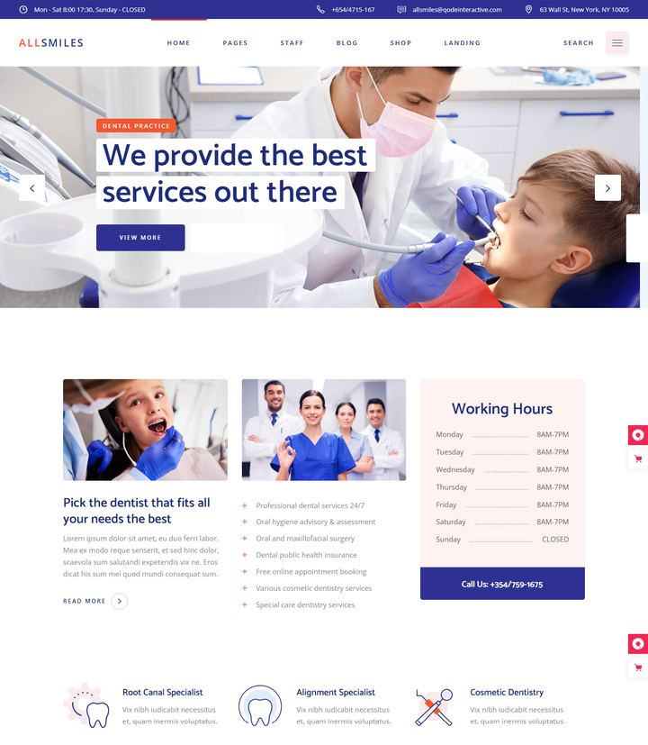 AllSmiles website design by Web Design UAE