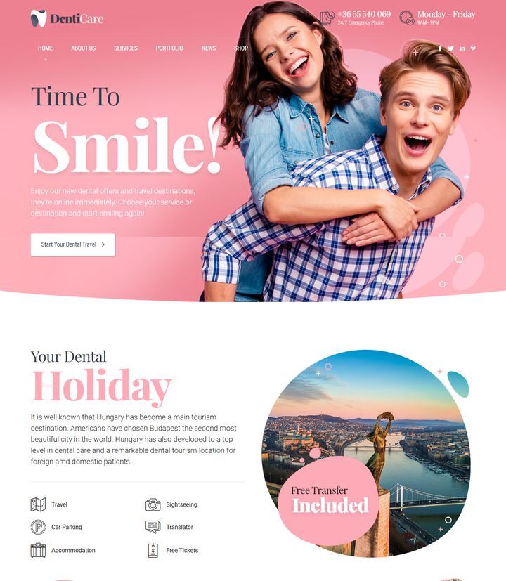 Everest Denticare website design by Web Design UAE