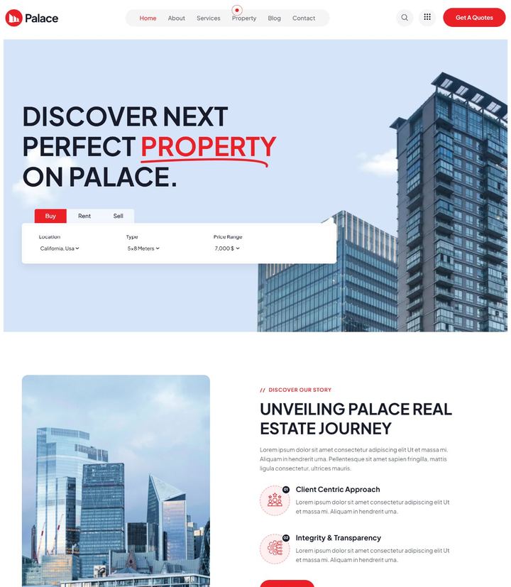 Palace website by Web Design UAE